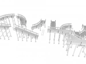 Conveyor Belt Scene and Constructor 3D Model