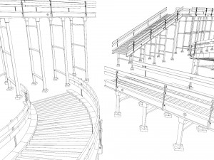 Conveyor Belt Scene and Constructor 3D Модель