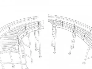 Conveyor Belt Scene and Constructor 3D Model
