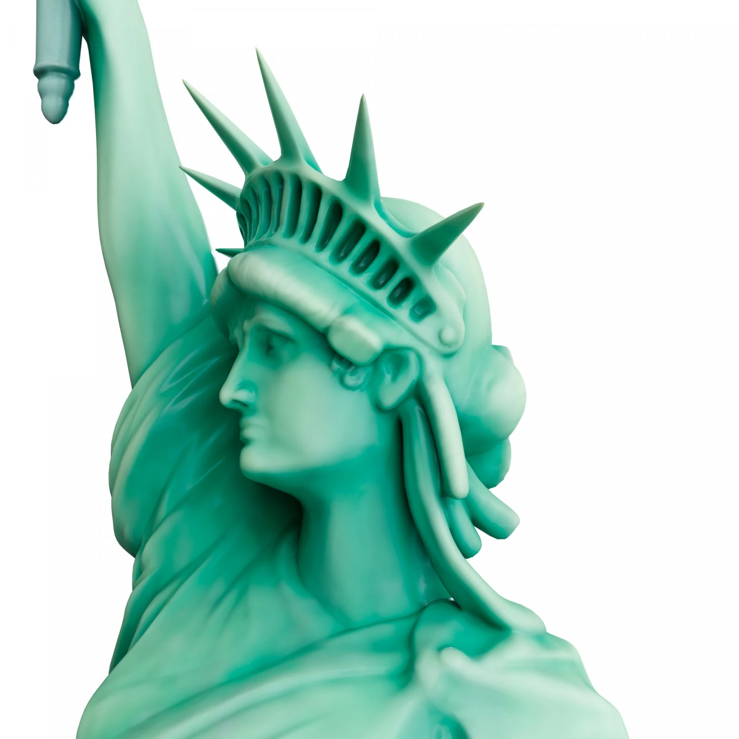 Statue The Liberty 3D Model .c4d .max .obj .3ds .fbx .stl .blend 