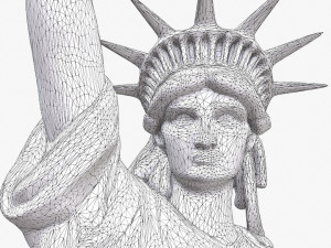 Statue The Liberty Modelo 3D