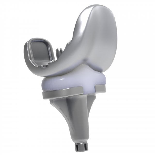 Knee Replacement Implant 3D Model .c4d .max .obj .3ds .fbx .stl .blend 