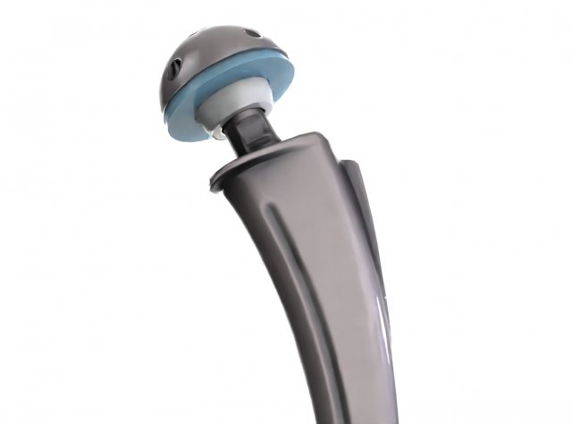 Hip replacement implant and 4 bonus texture 3D Model .c4d .max .obj .3ds .fbx .stl .blend 