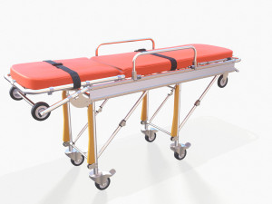 Ambulance Stretcher Trolley 3D Model