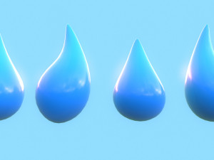Water Drop 3D Model