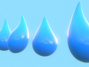 Water Drop 3D Model