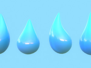 Water Drop 3D Model