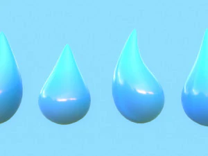 Water Drop 3D Model