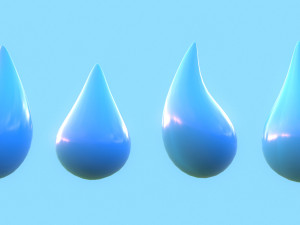 Water Drop 3D Model