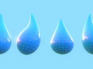 Water Drop 3D Model