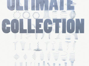 Metallspiralfeder &ndash; ULTIMATE COLLECTION 3D Modell