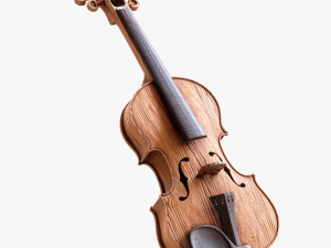 Violin Fiddle Wood 3D Model
