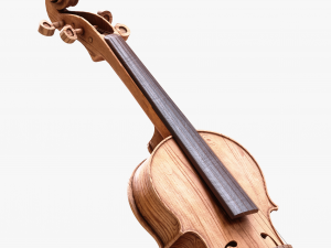 Violin Fiddle Wood 3D Model