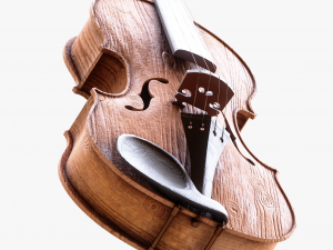 Violin Fiddle Wood 3D Model