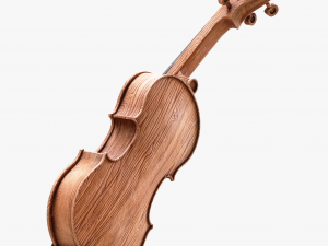 Violin Fiddle Wood 3D Model