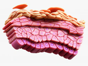 Epidermis Cross Section Anatomy 3D Model