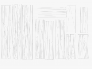 Stylized Wood Plank 3D Model