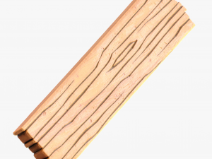 Cartoon Wood Planks 3D Model