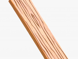 Cartoon Wood Planks 3D Model