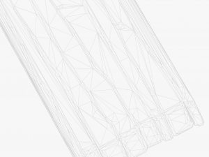 Cartoon Wood Planks 3D Model