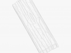 Cartoon Wood Planks 3D Model