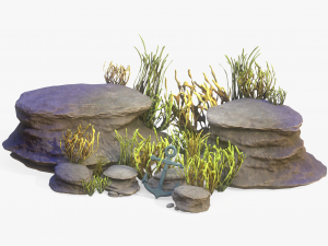 Coral Reef Stylized 3D Model