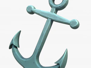 Stylized Cartoon Anchor 3D Model