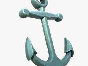 Stylized Cartoon Anchor 3D Model