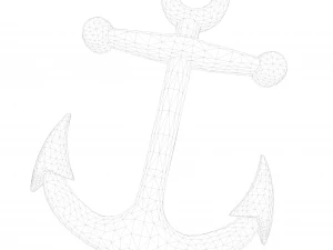 Stylized Cartoon Anchor 3D Model