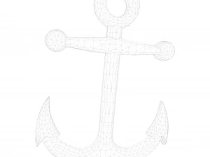 Stylized Cartoon Anchor 3D Model