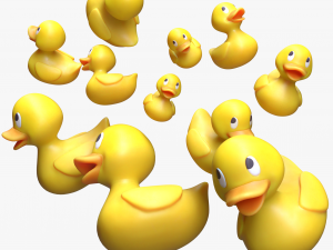 Rubber Stylized Duck 3D Model