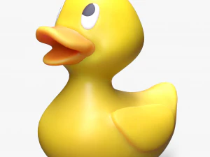 Rubber Stylized Duck 3D Model