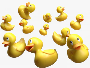 Rubber Stylized Duck 3D Model