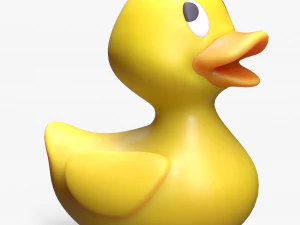 Rubber Stylized Duck 3D Model