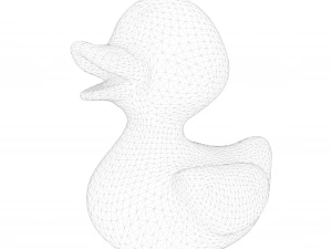 Rubber Stylized Duck 3D Model