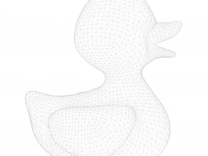 Rubber Stylized Duck 3D Model