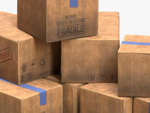 Cardboard Box 3D 模型