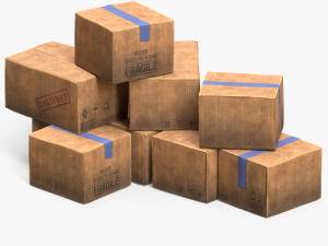 Cardboard Box Modelo 3D