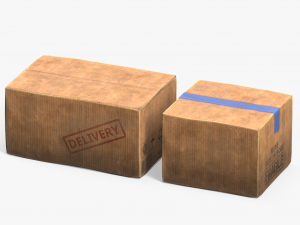 Cardboard Box Modelo 3D