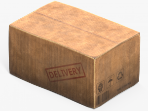 Cardboard Box Modelo 3D
