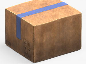 Cardboard Box Modelo 3D
