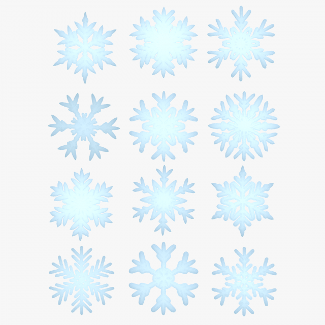 Snowflake Stylized Modelo 3D .c4d .max .obj .3ds .fbx .stl .blend 