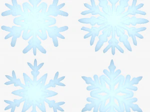 Snowflake Stylized 3D Model