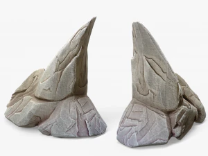 Stylized Sharp Rock 3D Model