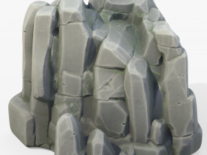 Stylized Rock Stone Cliff Modelo 3D
