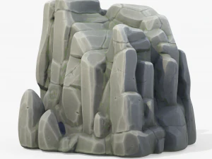 Stylized Rock Stone Cliff 3D Model
