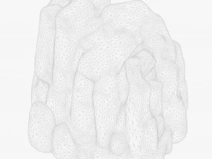 Stylized Rock Stone Cliff 3D Model