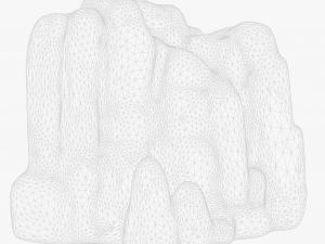 Stylized Rock Stone Cliff 3D मॉडल
