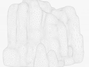 Stylized Rock Stone Cliff 3D Model