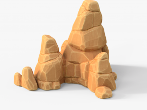Stylized Sandstone Rock Pack 3Dモデル